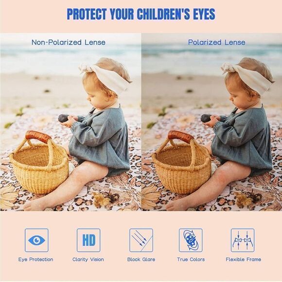 NEW! Kids Round Flower Sunglasses, Cute Daisy Glasses for Toddler Girls … - Picture 5 of 9